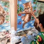  آموزشگاه نقاشی طراحی و پتینه نسیم رنگها